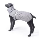 Dog Winter Jacket with Waterproof Warm Polyester Filling Fabric-(gray,size S)