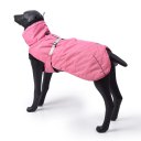 Dog Winter Jacket with Waterproof Warm Polyester Filling Fabric-(pink ,size XL)
