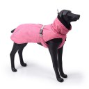 Dog Winter Jacket with Waterproof Warm Polyester Filling Fabric-(pink,size L)