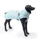 Dog Winter Jacket with Waterproof Warm Polyester Filling Fabric--(Blue,size L)