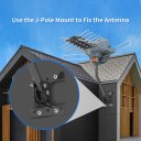 TA-102Y 360-Degree Rotation UV Dual Bands 28-36dB Outdoor Antenna Dovetail Guide without Stand