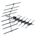 TA-210Y Frequency 470-860MHz 10m 3C2V Double-head Black Wire Outdoor Antenna Dovetail Guide with Black Stand