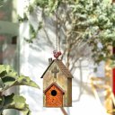 Hanging Birdhouse – Colorful Church Birdhouse that Attracts Birds