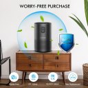 KOIOS Air Purifiers for Bedroom Home 430ft², H13 HEPA Filter Purifier for Pets Dust Allergies Smoke Pollen, Small Air Cleaner for Room Dorm, 20dB Quiet Dust Remover for Room, Ozone Free, B-D02L Black