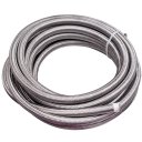 8AN 20FT PTFE And Stainless Steel Braided Fuel Oil Line Hose + AN8 Connector