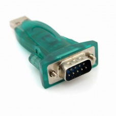 Blue USB 2.0 to RS232 Serial 9 Pin Cable Adapter for PC Mac GPS