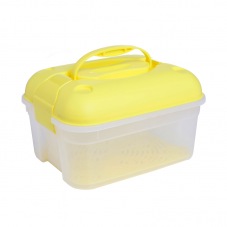 small multi-purpose storage box yellow