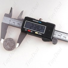 Stainless Steel 150mm LCD Electronic Digital Caliper Vernier Micrometer Guage with a Black Box