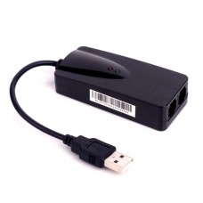 External USB 2.0 3 in 1 Data/Fax/Voice Dial Up Modem 56K V.92