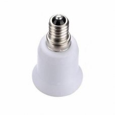 1x New E14 to E27 Socket LED Halogen CFL Light Base Converter Extend Adapter