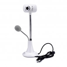 Snowwolf S22 super HD 12 Mega Pixels USB webcam for computer with built-in microphone white