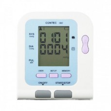 Contec08C LCD electronic sphygmomanometer New Arm Digital NIBP Sp02 Monitor memorable white