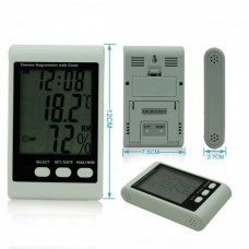 High Precision Environment Thermo-Hygrometer/With Clock/Clock/Calendar