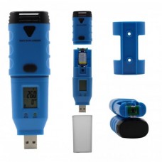 usb high accuracy temp/humidity data logger with display