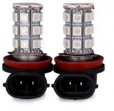 H8 6W 540lm (27 x SMD 5050) Blue Light LED Head Lamp Car Foglight / Headlamp (Pair)