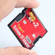 2 Port Micro SD TF SDHC To Type I 1 Compact Flash Card CF Reader Adapter