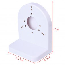 CCTV Security Dome Camera White Plastic Wall Mount Bracket 