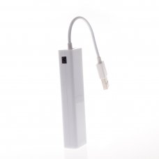 USB Ethernet Adapter USB2.0*3HUB to RJ45, USB hub, White