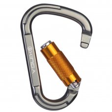 Outdoor Climbing Mountaineering Main Lock Locking Carabiner Silver