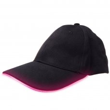 LED Lighting Hat Unisex Flashlight Baseball Cap Adjustable One Size Fits All Black Hat Red Light