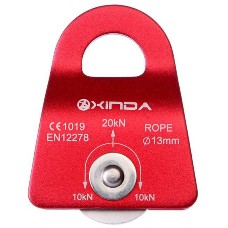 Outdoor Rock Climbing Pulley Single Line Pulley  Red
