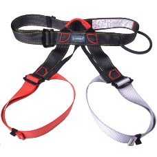 Outdoor Rock Climbing Harness High Altitude Working Safe Belt  Black and Red