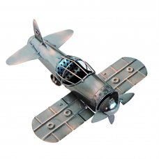 Creative Home Decoration Iron Model Knick-knacks Vintage Tin Airplane Model Bronze