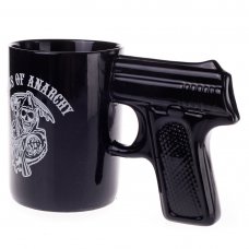 Creative Personality Cup Gun Shape Appearance Handle Black