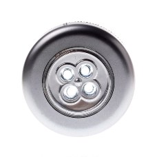 Creative Round Shape Touch 4 LED Light Silver