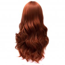 H764459 Cosplay COS Wigs Airy Curl Hair Red Brown