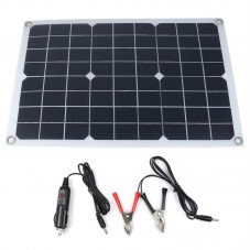 12V/5V DC Waterproof Battery Solar Panel USB For Phone Lighting Car Charger