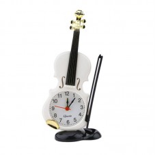 Uniqe Instrument Table Clock Violin Gift Home Decor Quartz Alarm Clock