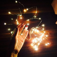 LED Copper Wire String Light Button Cell Powered Fairy Light For Wedding Party