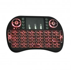 I8 Handheld Touch Panel Tricolor Backlight Keyboard Mini Wireless Keyboard