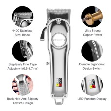 Men Hair Trimmer 3 in 1 IPX7 Waterproof Beard Trimmer Grooming Kit Cordless Hair Clipper for Women & Children LED Display USB Rechargeable