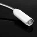 USB Desktop Mini Studio Speech Mic Microphone w/Stand White