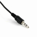 PC 3.5mm Plug Button Switch Desktop Microphone with Flexible Neck Black