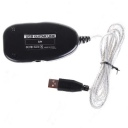 Guitar to USB Interface Link Cable for PC / Mac Recording Black