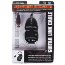 Guitar to USB Interface Link Cable for PC / Mac Recording Black