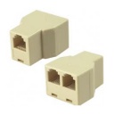 RJ11 RJ-11 Connector Splitter Extender Plug Adapter