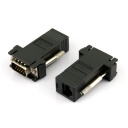 2pcs VGA Extender Male to LAN CAT5 CAT5e RJ45 Female Adapter