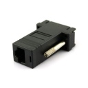 2pcs VGA Extender Male to LAN CAT5 CAT5e RJ45 Female Adapter