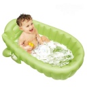 Inflatable baby tub large green & yellow color random