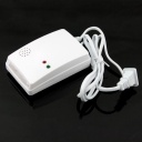 Wired Home Security Gas Detector for Alarm System White New