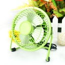 iron aluminum leaf USB silent fan Green