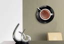 Creative coffee time wall clock color randomly