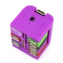 6-Port Hub With Built-In M2 / Tf / Ms / Sd / Mmc Memory Card Reader Usb 2.0