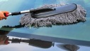 Fiber retractable car mop / car with a rub wax drag / waxing brushes - Gray