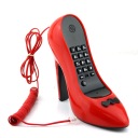 Unique Red High Heel Land Line Telephone Phone for Home