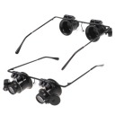 20X Magnification Glasses Type Watch Repair Magnifier with LED Light